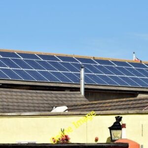 Foto 6x4 Paneles solares, paneles solares Donaghadee cerca del puerto. c2014-