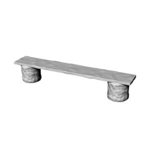 1/72 20mm Miniature Military Long Garden Stone Bench Stonecasting Garden Benches