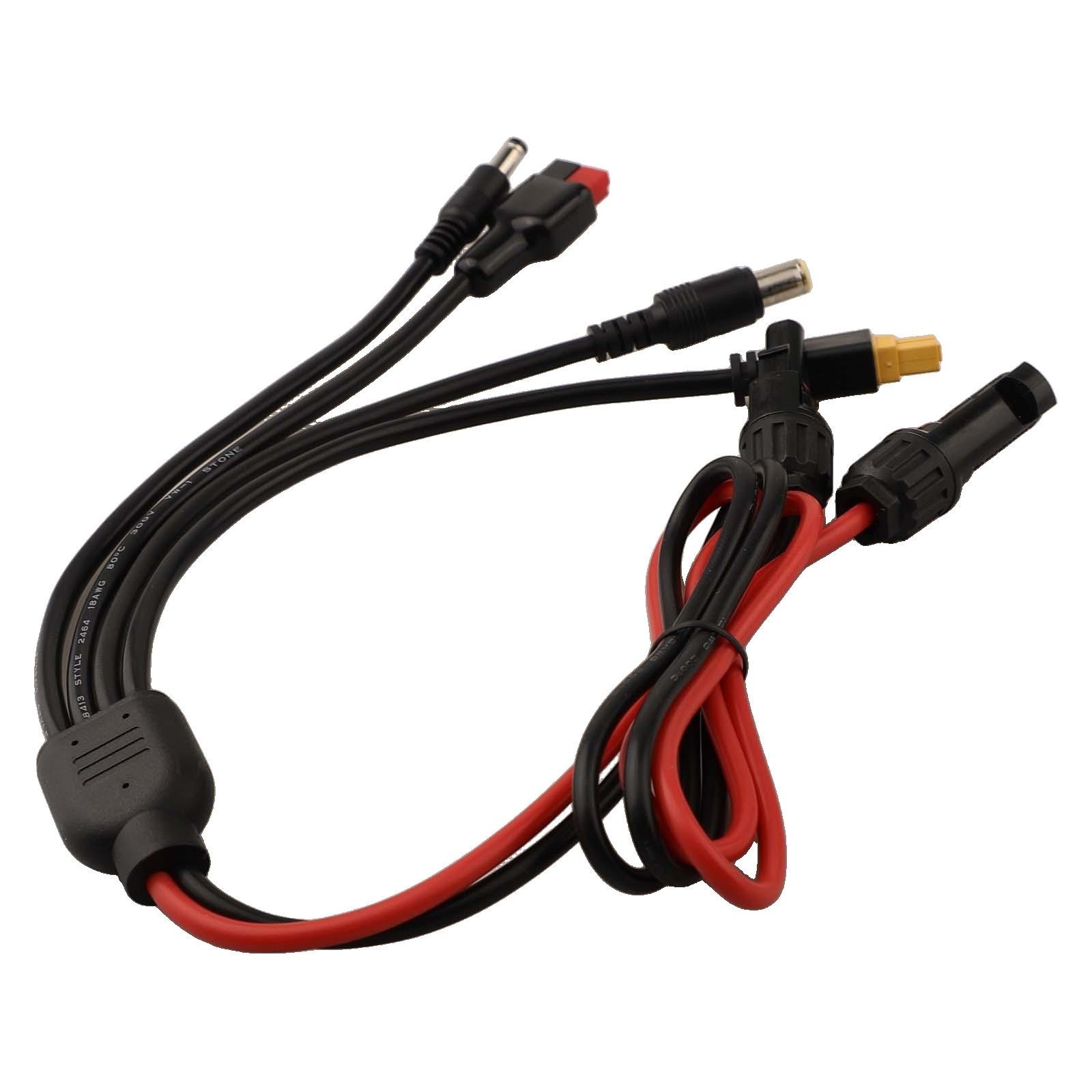 Adaptador de central eléctrica de cable de carga solar 4 en 1 ignífugo para paneles solares- - Image 2