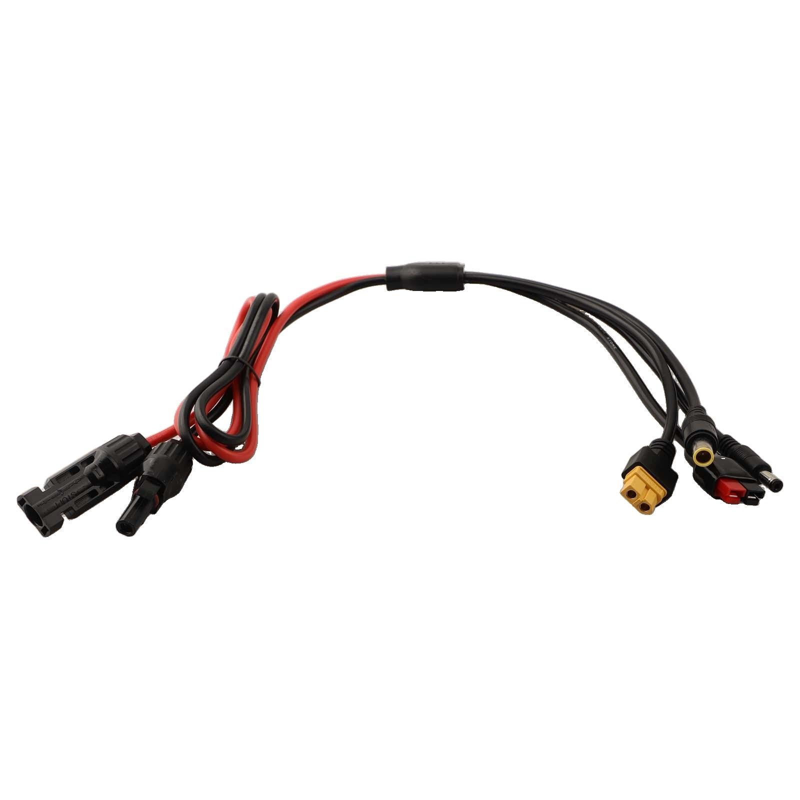 Adaptador de central eléctrica de cable de carga solar 4 en 1 ignífugo para paneles solares- - Image 4