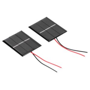 2 PIEZAS 0.4W 1.5V Mini Paneles Solares Micro Panel Solar Módulo Electrodomésticos de Baja Potencia-