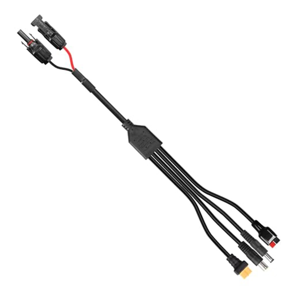 Cable de carga solar 4 en 1 para uso con centrales eléctricas y paneles solares-