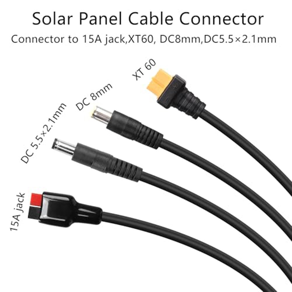 Cable de carga solar 4 en 1 para uso con centrales eléctricas y paneles solares- - Image 3