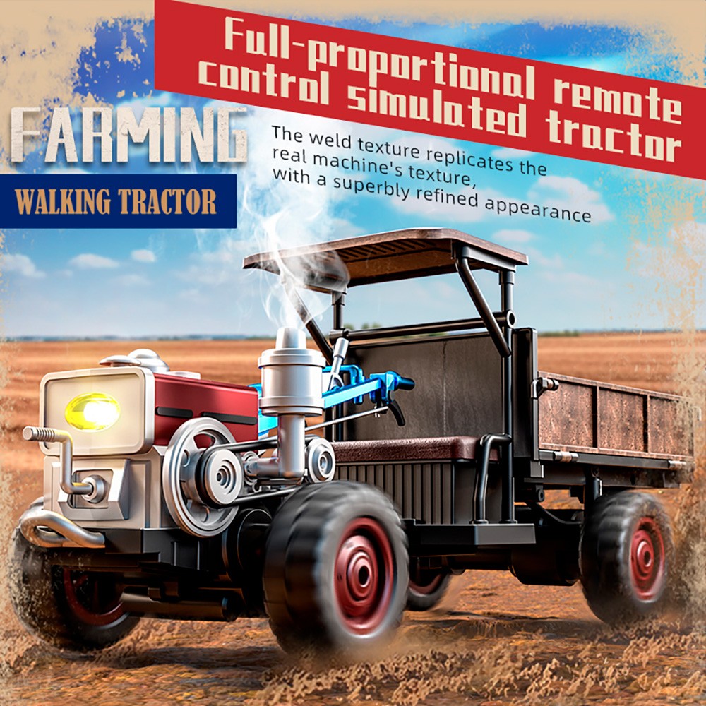 JJRC C8836 4x4 2.4G RC Tractor 1/14 Paneles Abiertos Luces Control Remoto Juguetes- - Image 2