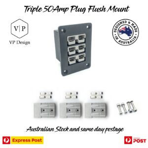 Panel de montaje empotrado Triple 50A Anderson | Toma de energía solar 4x4 RV caravana-
