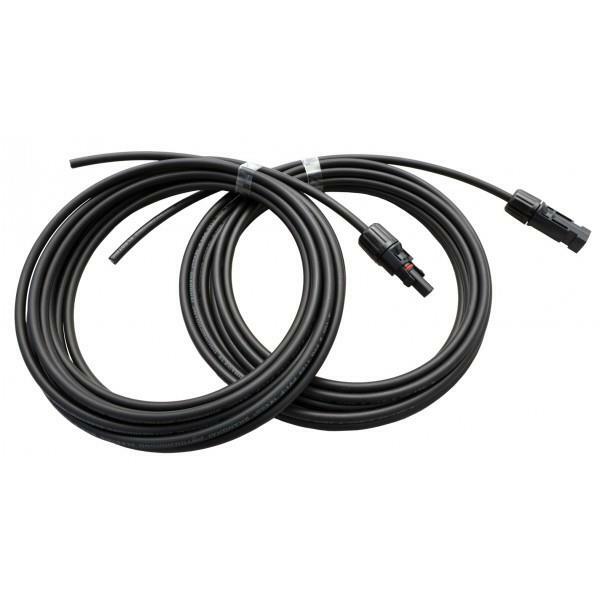 PAR DE CABLES DE EXTENSIÓN DE UN SOLO NÚCLEO 5M 4.0MM PARA PANELES SOLARES Y CH SOLAR-