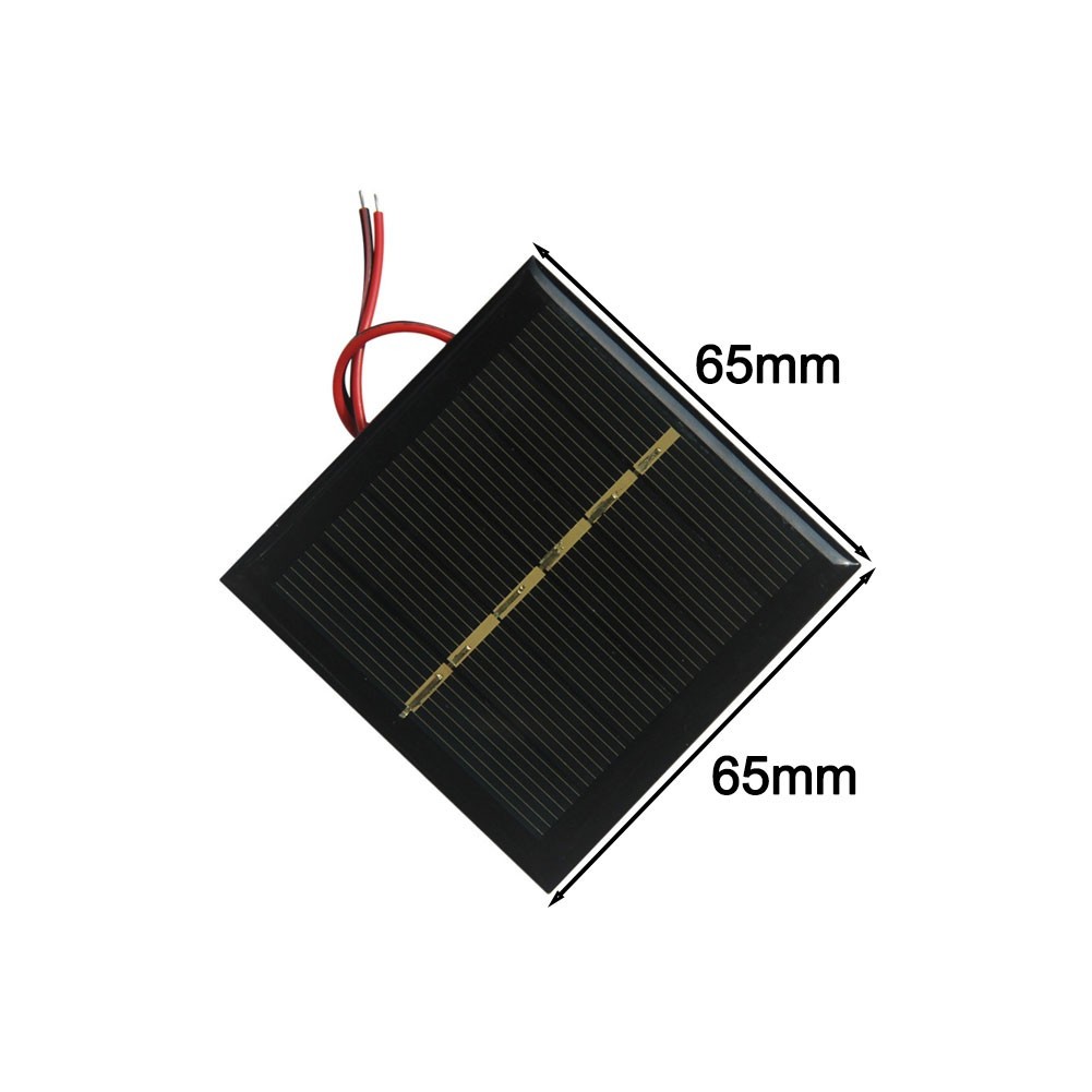 Paneles solares para luces solares de 0 6 vatios 2 piezas carga 2 baterías de 4 voltios- - Image 5