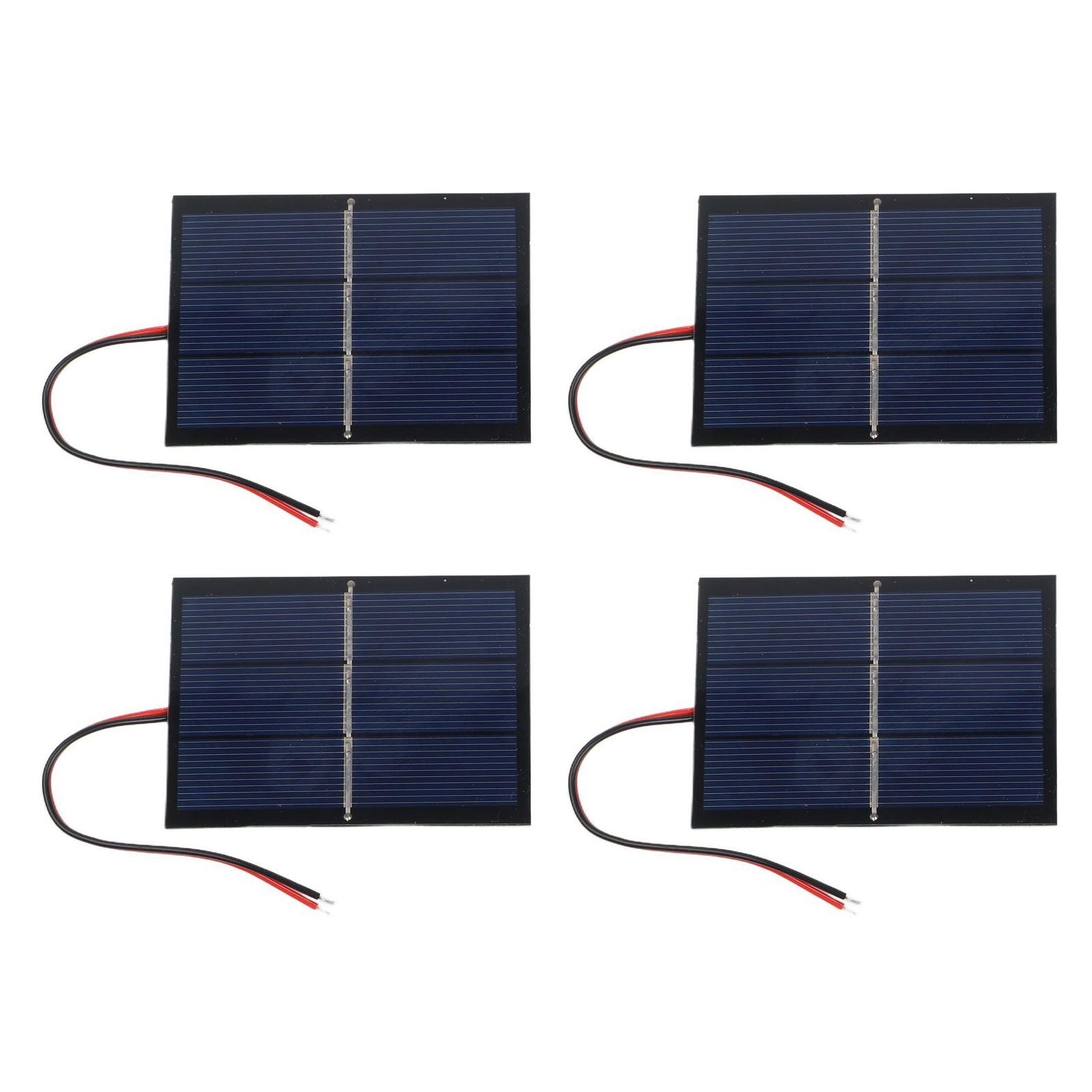Paquete de 4 paneles solares pequeños de 065W 15V con cable para electrónica portátil alimentación 60x80 mm- - Image 4