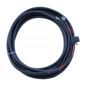 Cable de extensión de doble núcleo 5m 4.0mm para paneles solares / baterías 15A fusible ojales-
