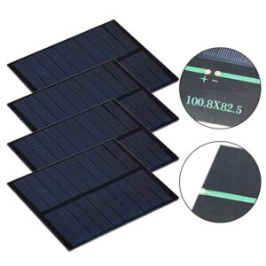 Eficiente conjunto de 4 paneles solares portátiles para bricolaje y necesidades de carga-
