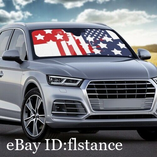 Productos automotrices - Parasoles de coche impresos con bandera americana - Parasoles de coche- - Image 2