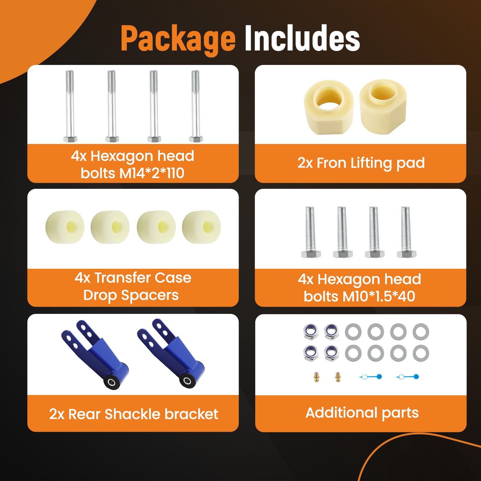 Kit de elevación de nivel para Jeep Cherokee XJ 4x4 4x4 1984-01- - Image 3