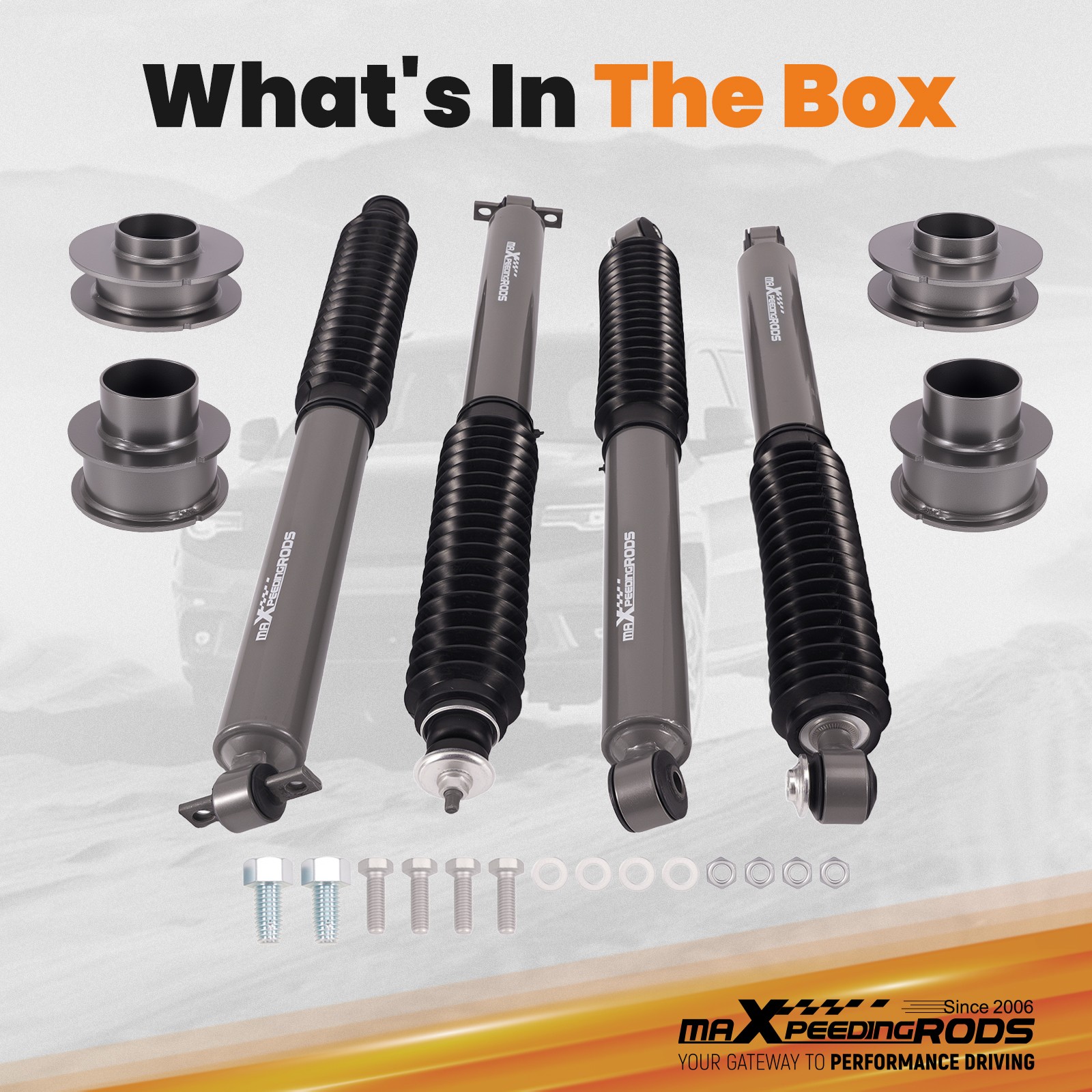 8pcs Lift Shock Kit Lift Kits for Jeep Grand Cherokee WJ 4WD 1999-2004 - Image 3