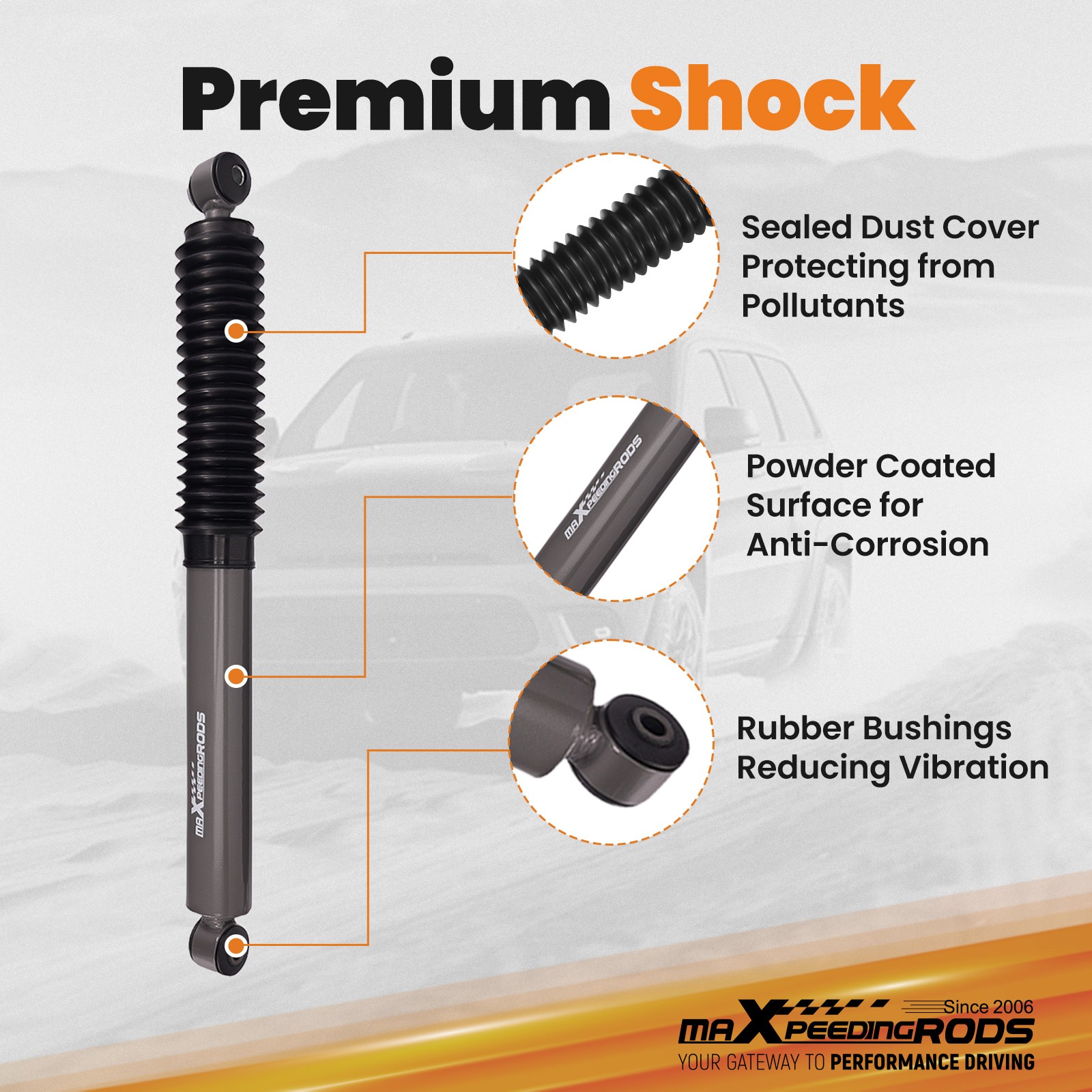 8pcs Lift Shock Kit Lift Kits for Jeep Grand Cherokee WJ 4WD 1999-2004 - Image 4