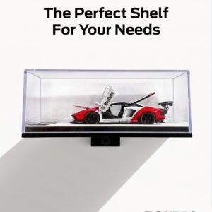 5-Pack 1:64 Car Wall Display Shelf Perfect for Acrylic Cases & Loose Cars
