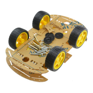 Kits de chasis de coche inteligente robot 4x4 2x2 codificador de velocidad neumático 65x26 mm para Arduino NUEVO-