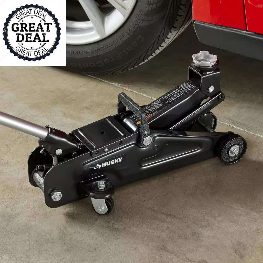 2-Ton Hydraulic Trolley Car Jack Durable Lifting Power Hand Tool Light Weight - Image 2