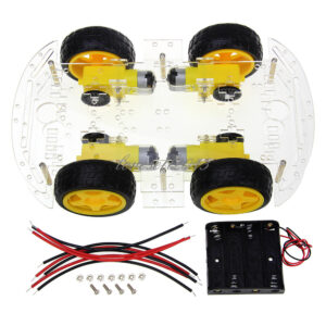 Kits de chasis de coche inteligente robot 4x4 coche con codificador de velocidad para Arduino NUEVO-