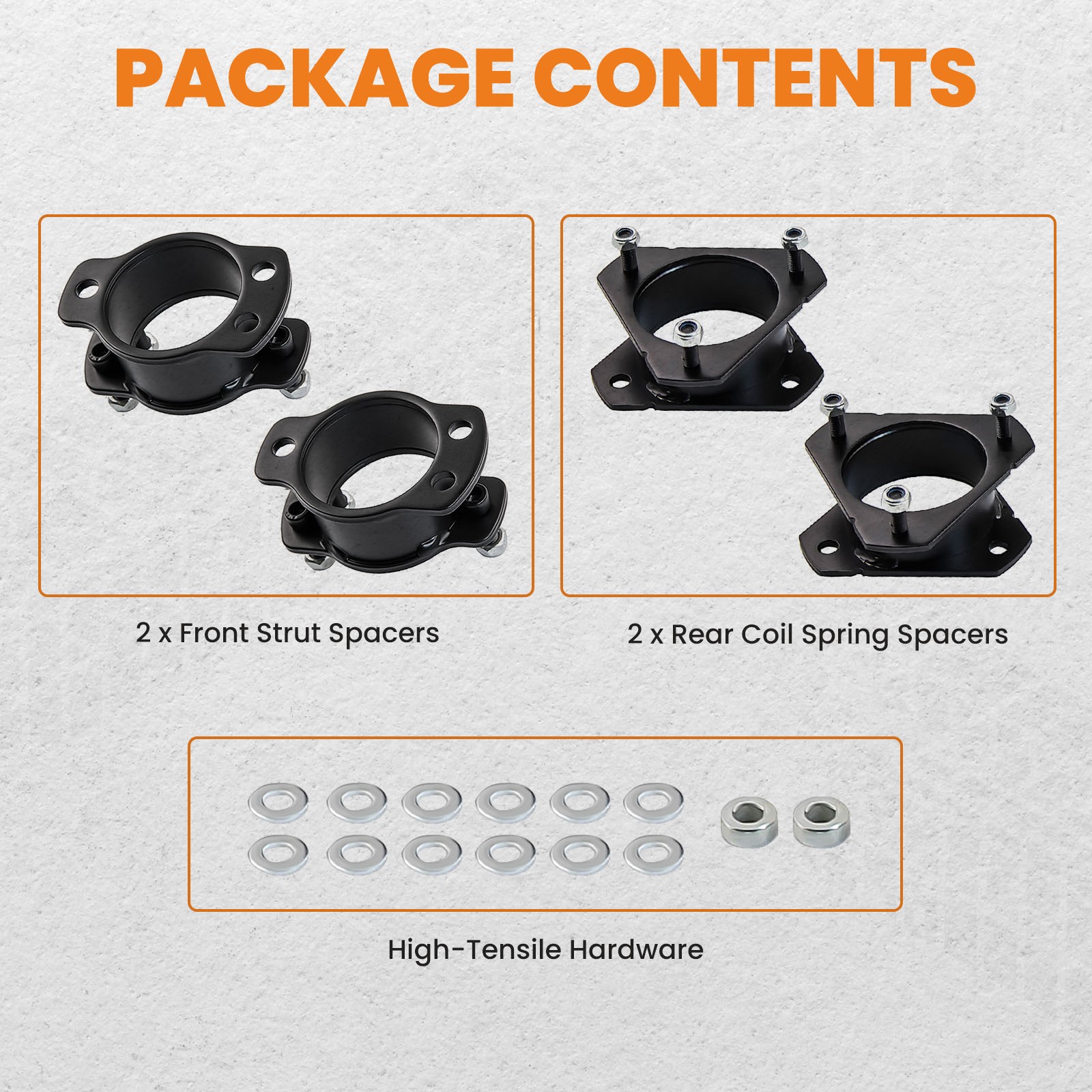 Suspension Lift Kits for Ford Explorer 2WD 4WD Carbon 2006-10 Steel 2 Inch - Image 3