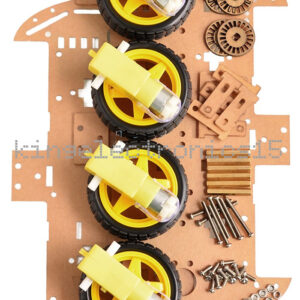 1X 4x4 Robot Inteligente Coche Chasis Kits Coche con Codificador de Velocidad para Arduino NUEVO-