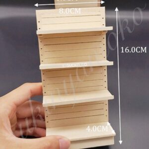 Miniature Convenience Store Display Shelves 1:12 Scale Dollhouse