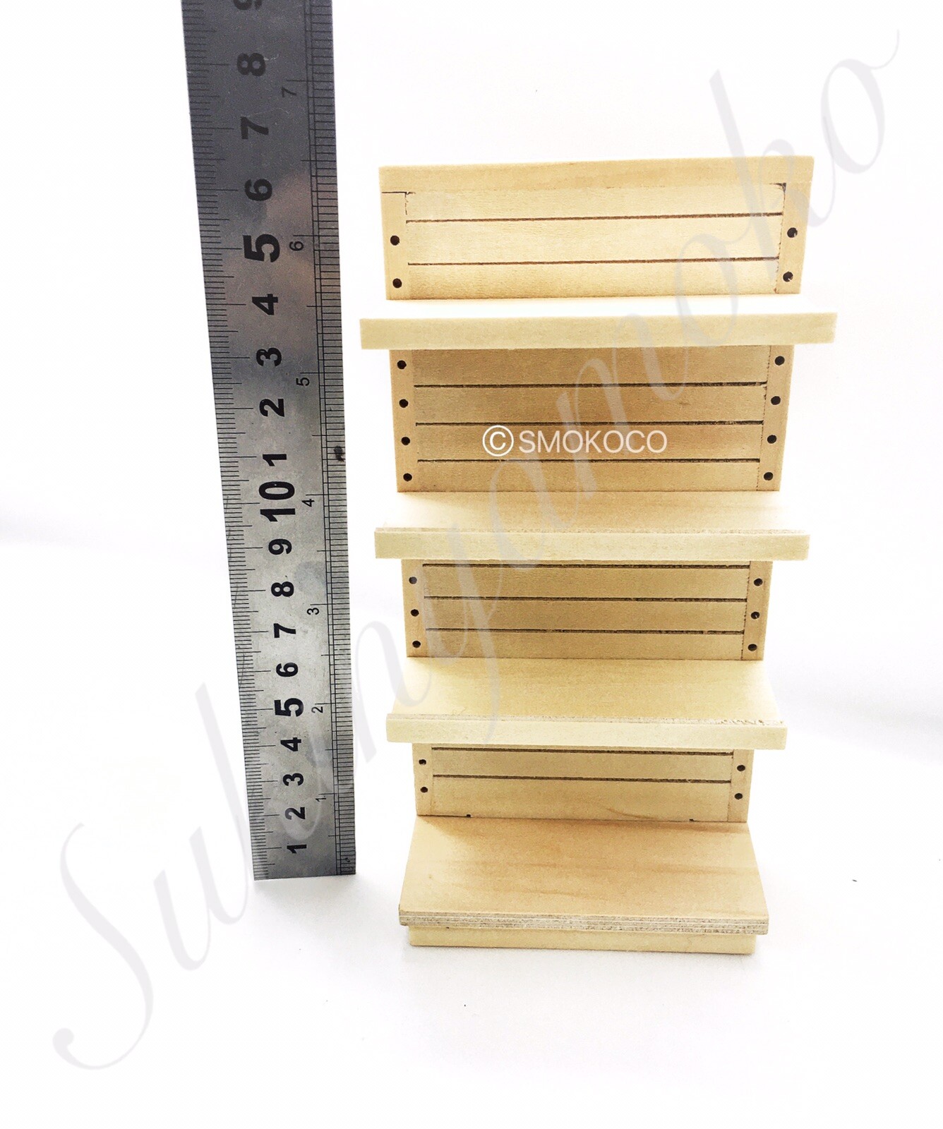 Miniature Convenience Store Display Shelves 1:12 Scale Dollhouse - Image 2