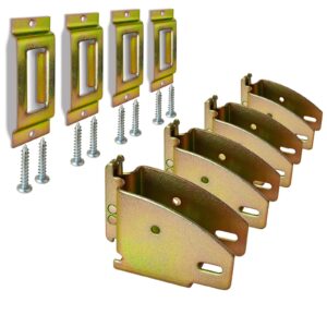 MorScan E-Track Wood Beam End Socket with Tie Down Slots Shelf Brackets for 2x4