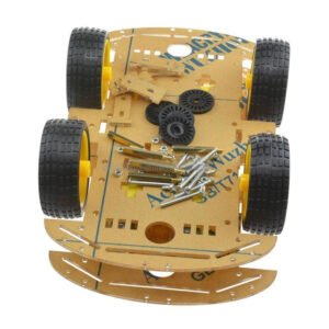Kits de chasis de coche inteligente robot 4x4 coche con codificador de velocidad para Arduino-