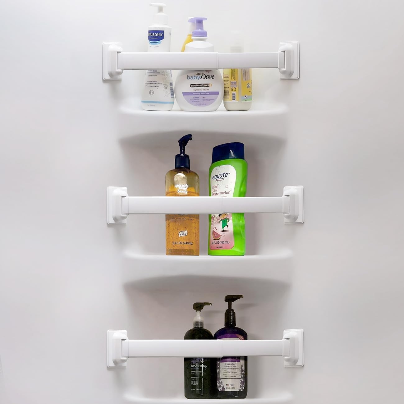Adjustable RV Shower Corner Storage Bar- Durable Aluminum RV Corner Caddy for...
