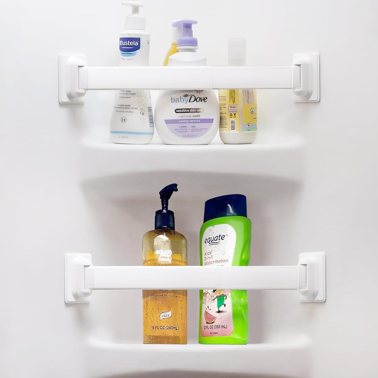 Adjustable RV Shower Corner Storage Bar- Durable Aluminum RV Corner Caddy for...