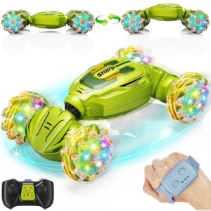 Coche de acrobacias RC con detección de gestos, control remoto 2,4 GHz 4x4 coche controlado a mano juguetes-
