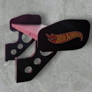 Hot Wheels Racing Style Spoiler Wing Shelf Wall Car Home Decor Man Cave Shelving