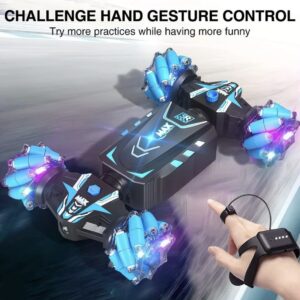 Sensor de gestos manuales 4x4 360° RC coche de acrobacias todoterreno control remoto giro coche juguete-