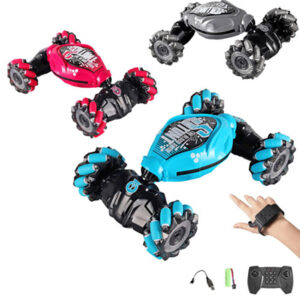 Coche de acrobacias 4x4 gesto manual detección 360° RC todoterreno giro coche juguete con control remoto-