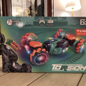 Coche de acrobacias RC con detección de gestos - Juguetes para niños de 6-8-12 años, control remoto 4x4 controlado a mano-