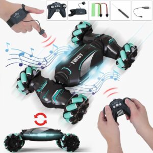 Coche de acrobacias RC gestos detección 360° control remoto todoterreno 4x4 control manual giro coche juguete-