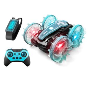 Coche de acrobacias RC impermeable con detección de gestos, vehículo de control remoto todoterreno 4x4-