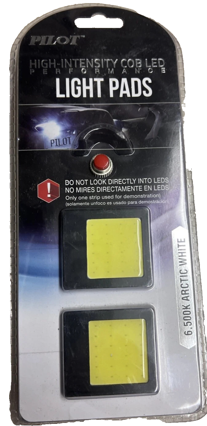 6500K COB LED Pods Artic White 2 Pcs, Car Truck Motorcycle Lights