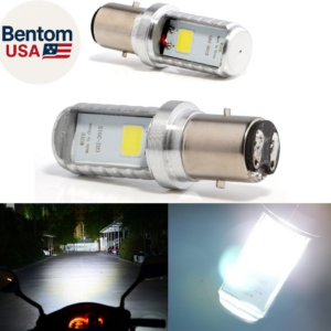BA20D H616 COB 12W LED Aluminio Bombillas Blanco Motocicleta Luces Bombilla Respaldo Signa-