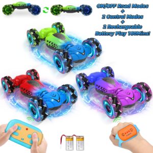 Coche de acrobacias 4x4 RC gesto manual detección 360° control remoto todoterreno giro coche juguete-