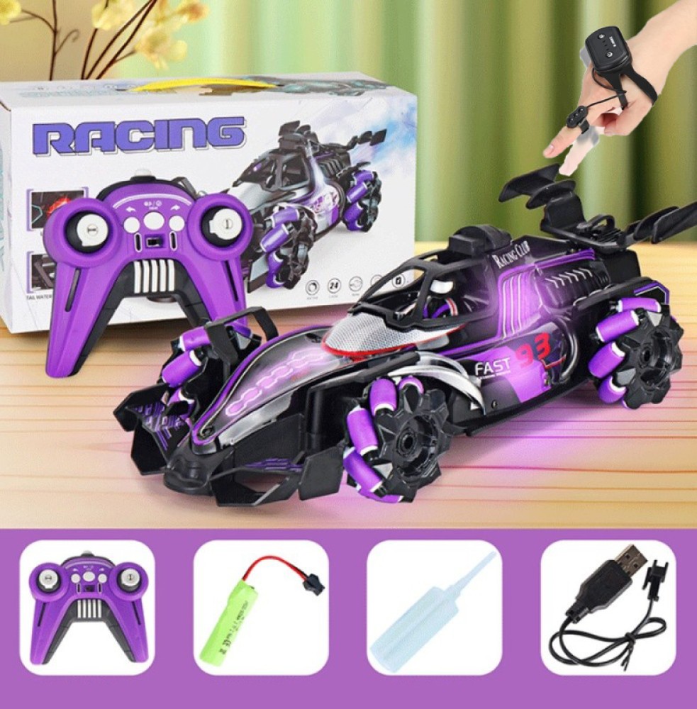 Coche teledirigido con control manual RC coche, RC Stunt Car 4WD Crawler niños-