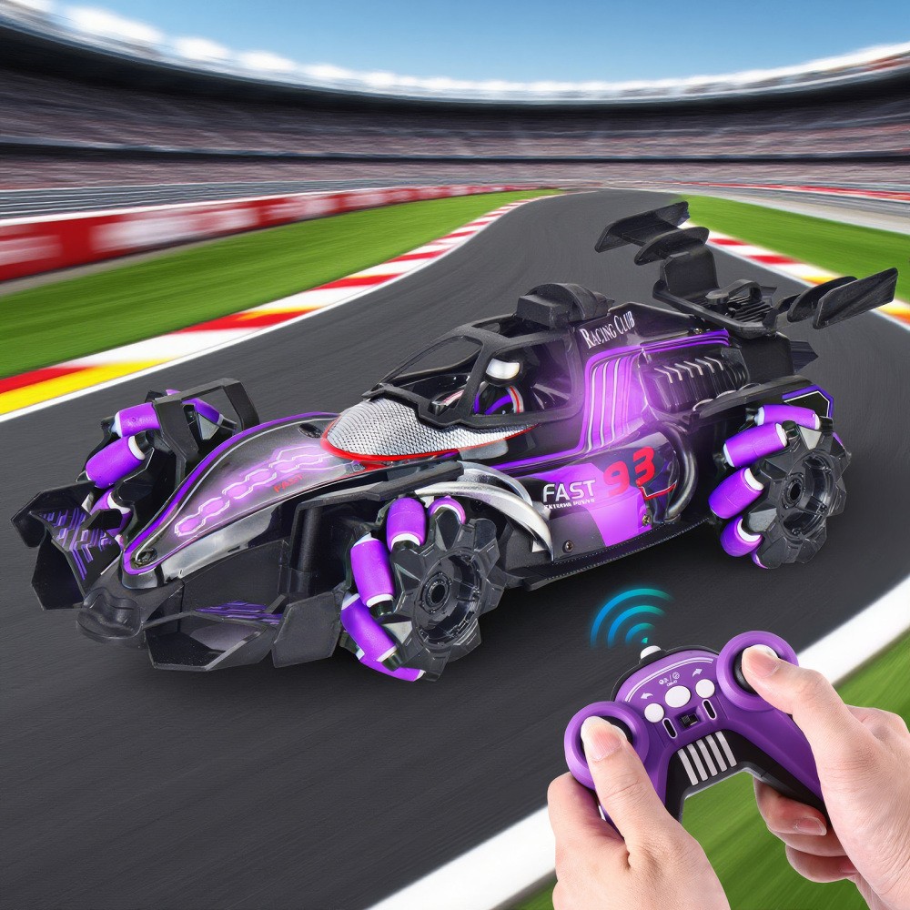 Coche teledirigido con control manual RC coche, RC Stunt Car 4WD Crawler niños- - Image 2