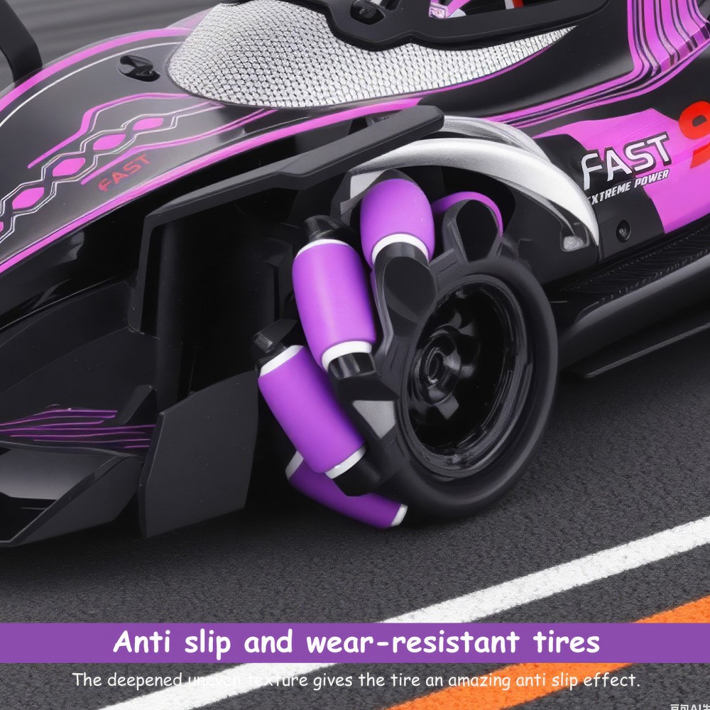 Coche teledirigido con control manual RC coche, RC Stunt Car 4WD Crawler niños- - Image 5