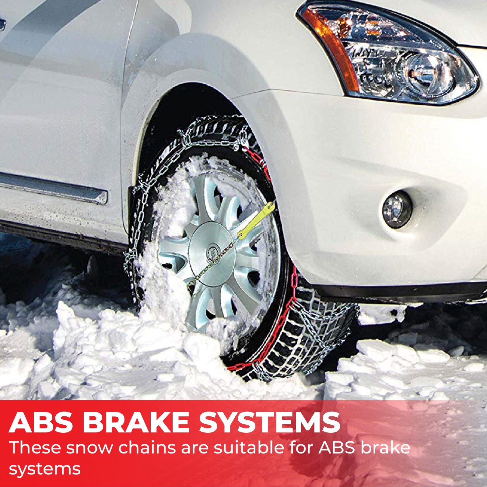 Cadenas de nieve de invierno Husky Professional 16 mm 4x4 para adaptarse a neumáticos de rueda de coche 235/50 R19- - Image 5