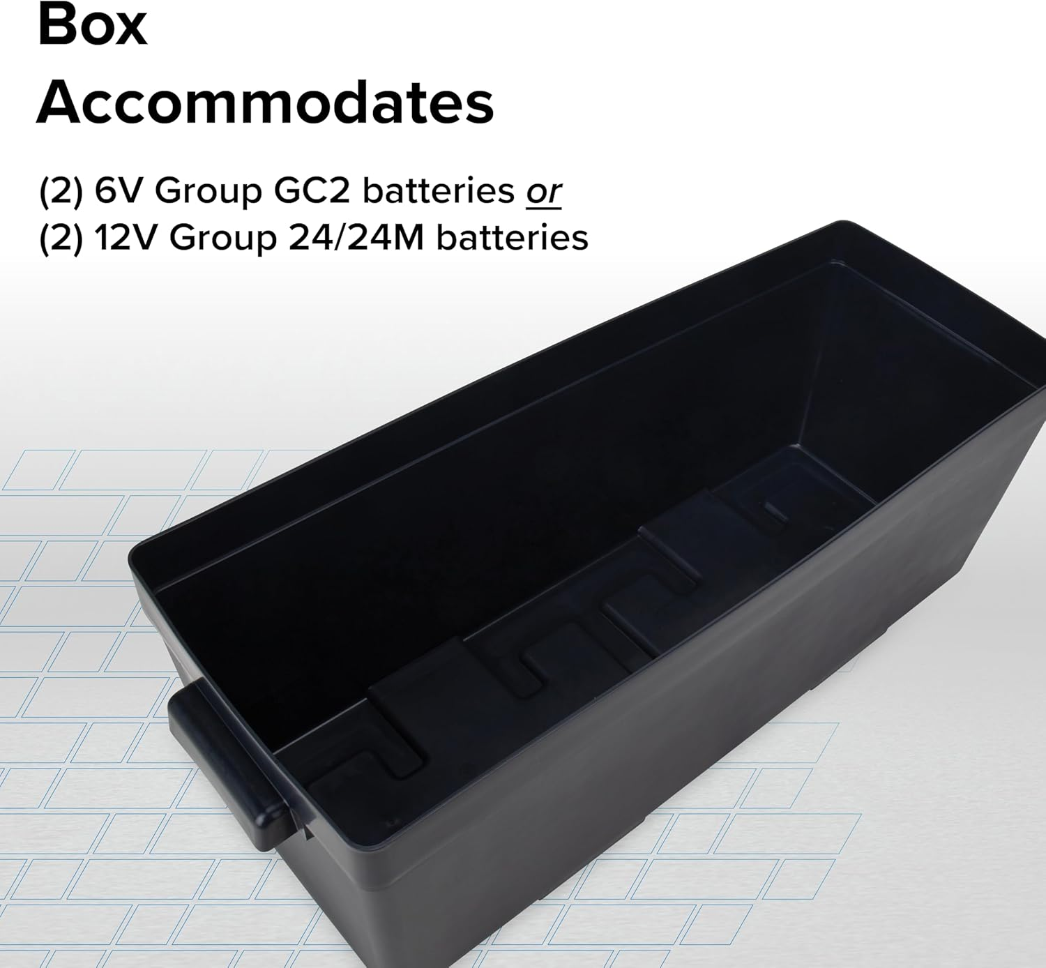Caja de batería doble - Almacena de forma segura baterías de autocaravanas, automotrices y marinas - Función- - Image 4