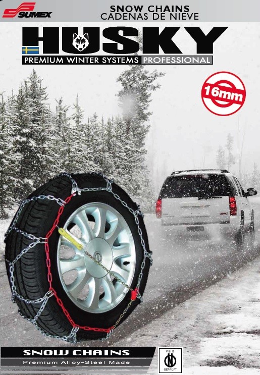 Cadenas de nieve Sumex Husky Winter Professional 16 mm 4x4 para neumáticos de rueda de coche de 19" x 2- - Image 4