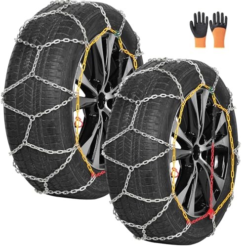 Cadenas de nieve de alta resistencia, neumático de emergencia de acero al manganeso de aleación engrosada 4x480- - Image 2