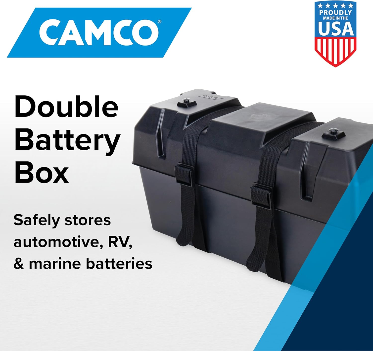 Caja de batería doble - Almacena de forma segura baterías de autocaravanas, automotrices y marinas - Función- - Image 2