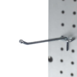 Presa Heavy Duty Metal Peg Board Shelving Hooks (2, 4, 6, 8-in long)