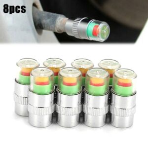 Sensor de aire de neumáticos de 8 válvulas de coche monitor de polvo presión de rueda 32 PSI-